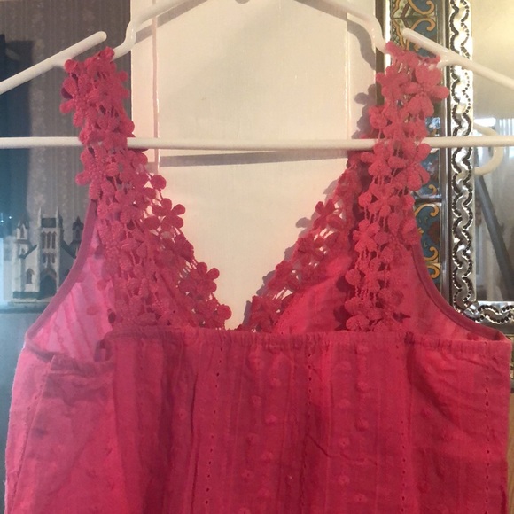 Embroidery style pink summer top - Picture 6 of 8